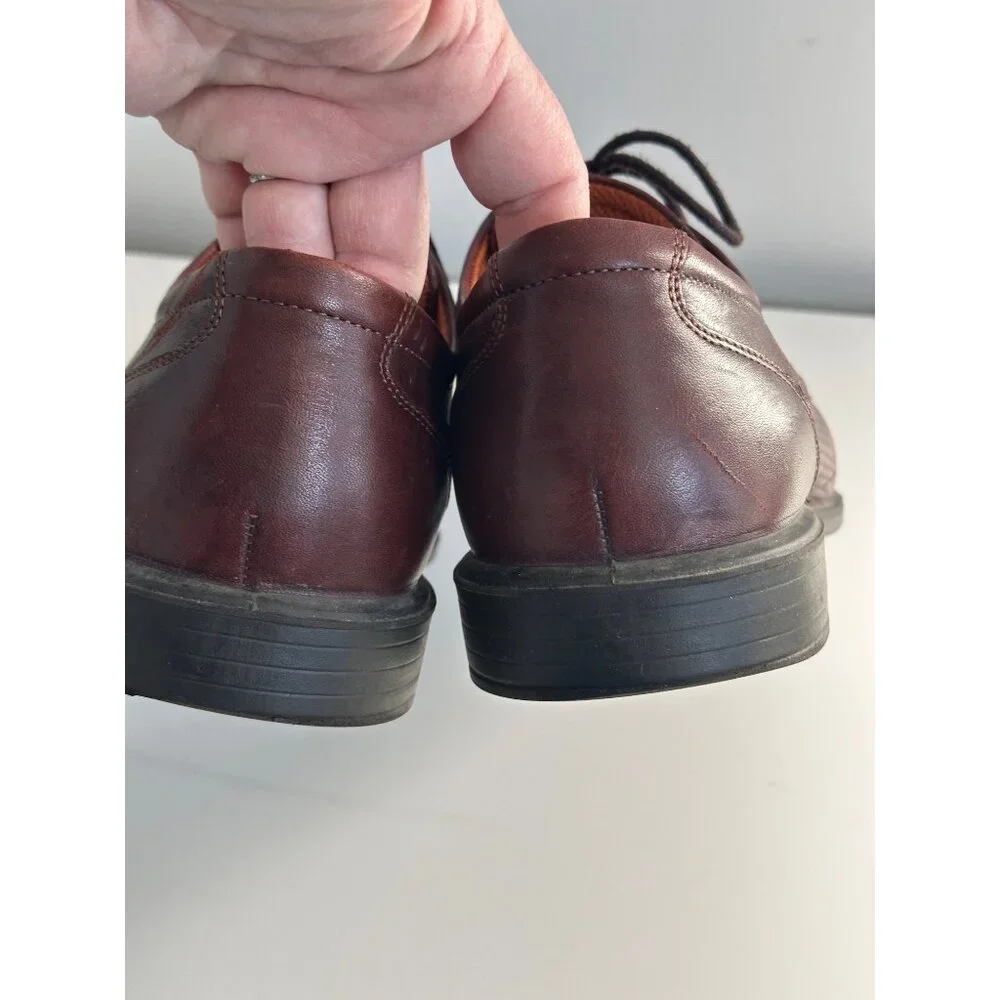 Ecco Shoe Mens 41 US 7 7.5 Cairo Cap Toe Oxford Dress Comfort Lace Up‎ Shoes